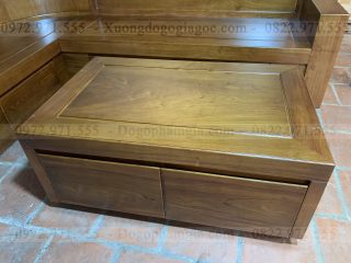Sofa góc L vách cong gỗ hương đá ( SFL1 ) (a Vinh - Nguyễn Khoái,Lĩnh Nam,Hà Nội)