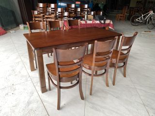 Bàn ăn 6 ghế cho nhà hàng