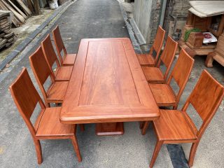 Bàn ăn hiện đại hình chữ nhật 8 ghế