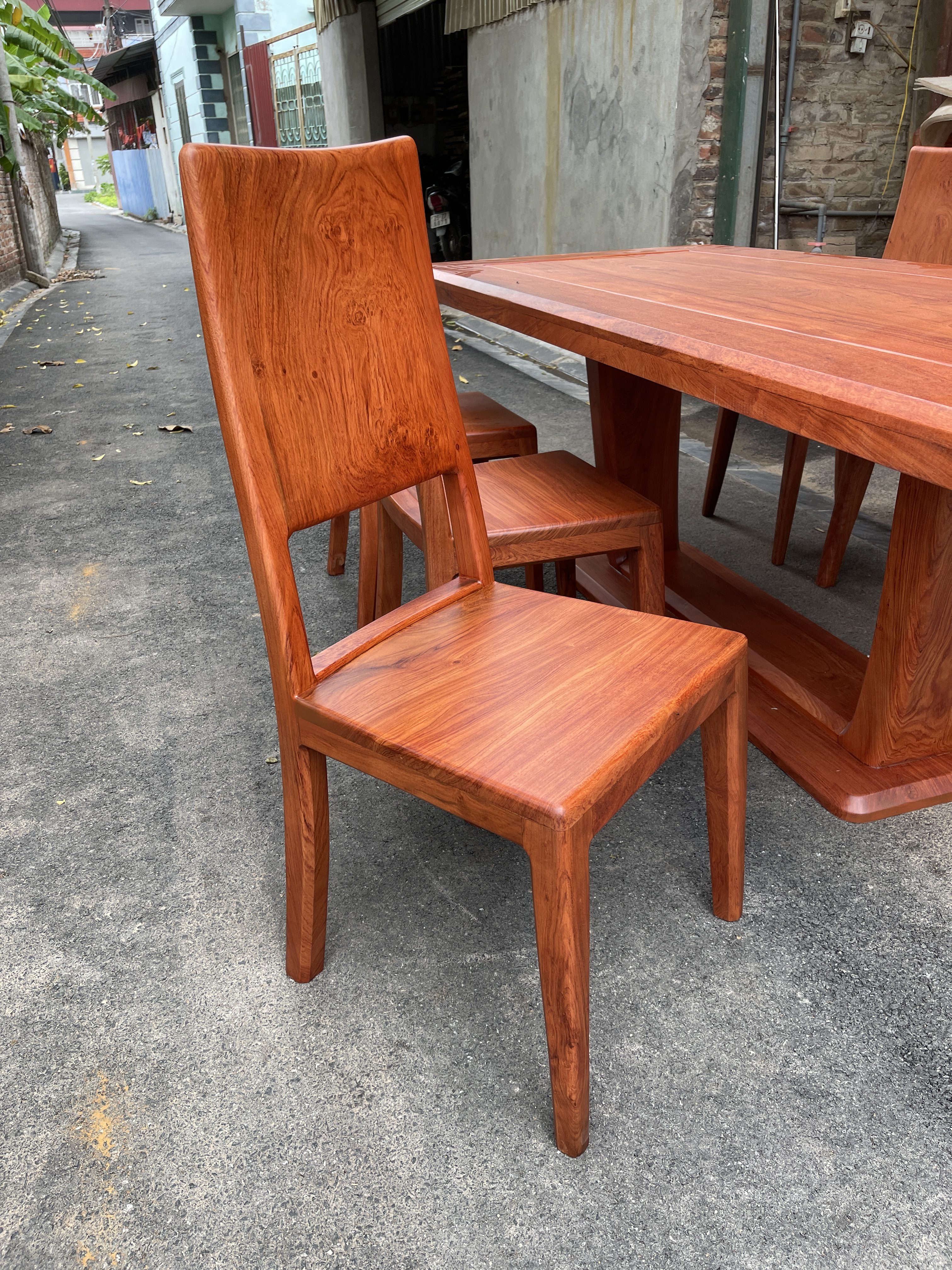 Bàn ăn hiện đại hình chữ nhật 8 ghế